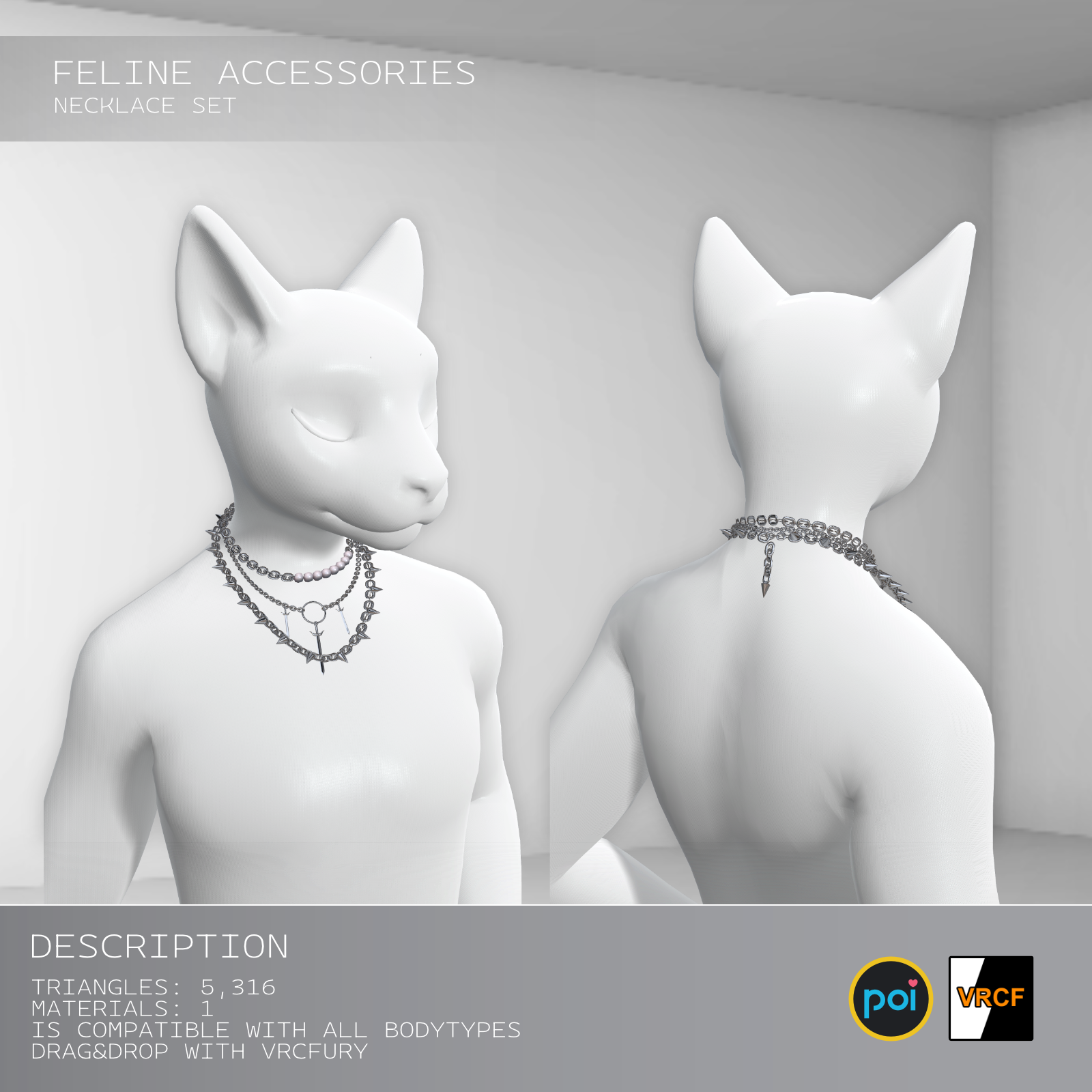 DISCOUNT FIRST WEEK Feline ♡ Necklace Set