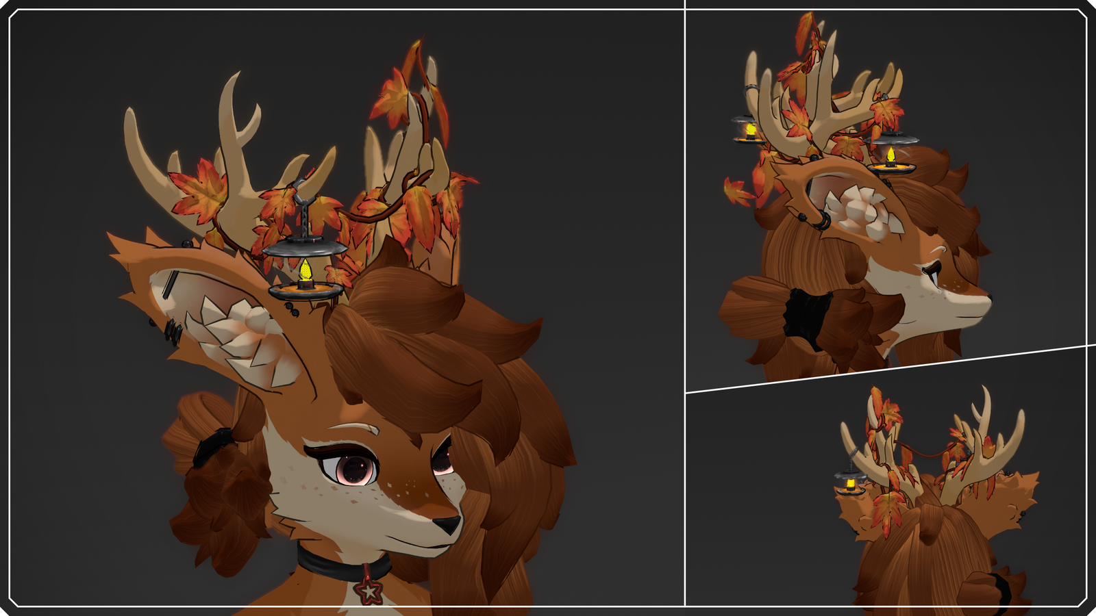 Autumn Antler Decorations