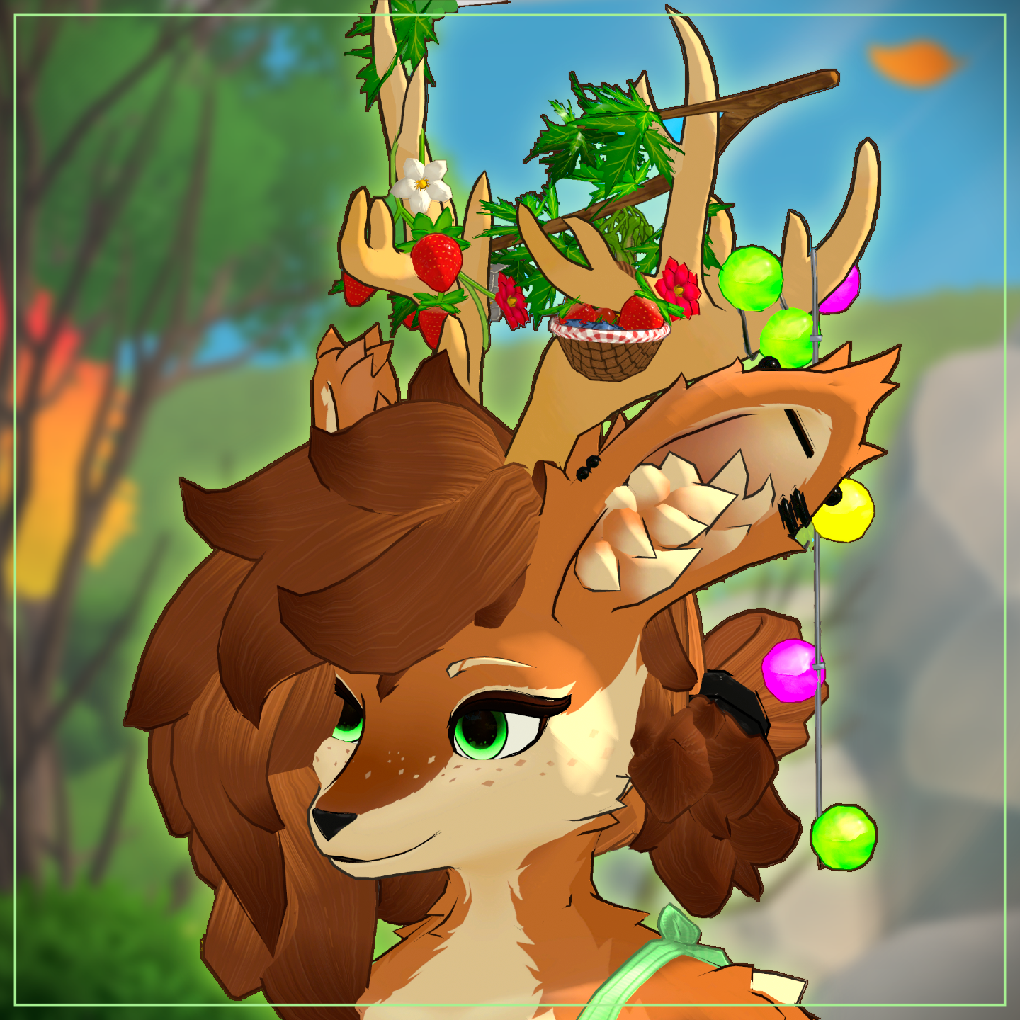 Spring Antler Decorations