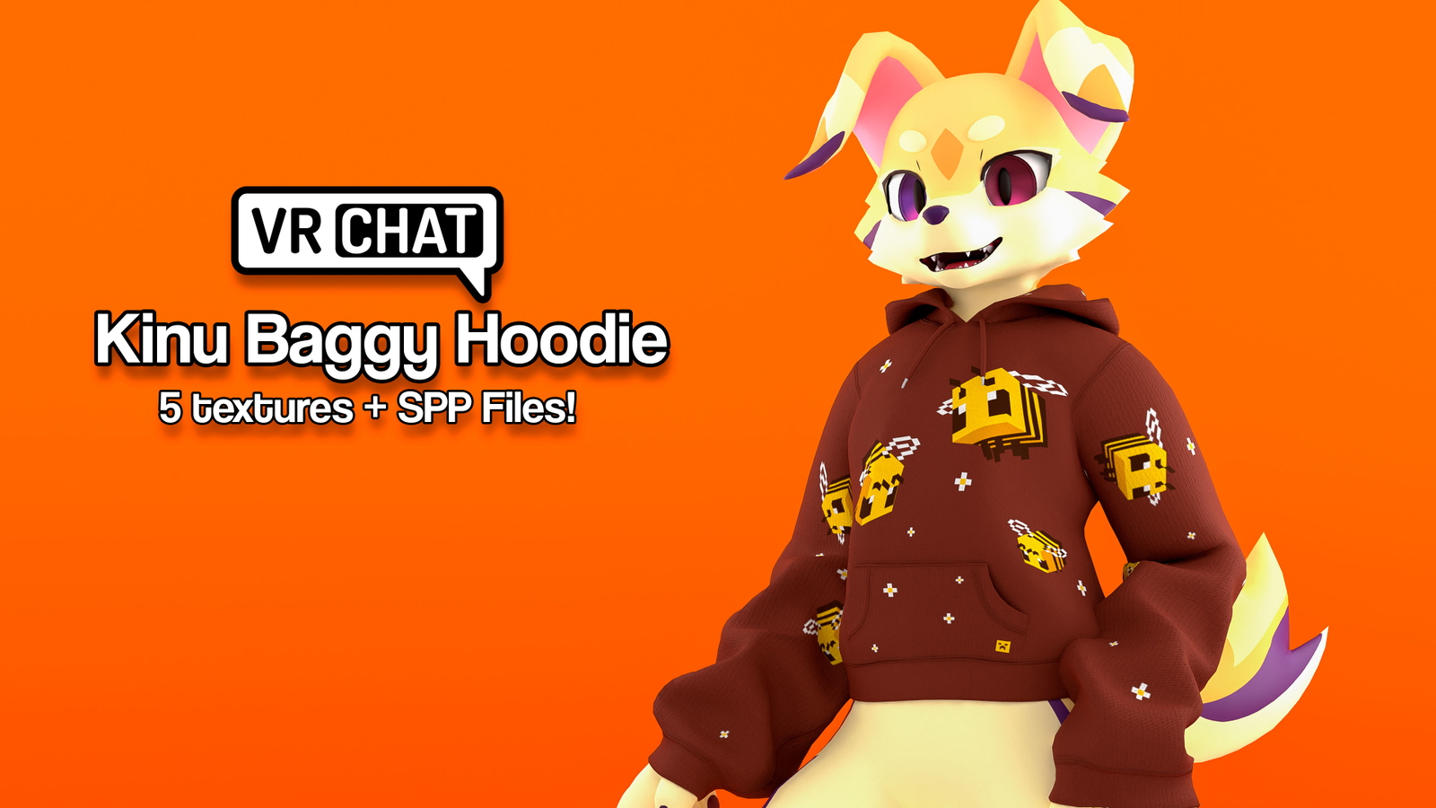 Kinu Baggy Hoodie for VRChat!