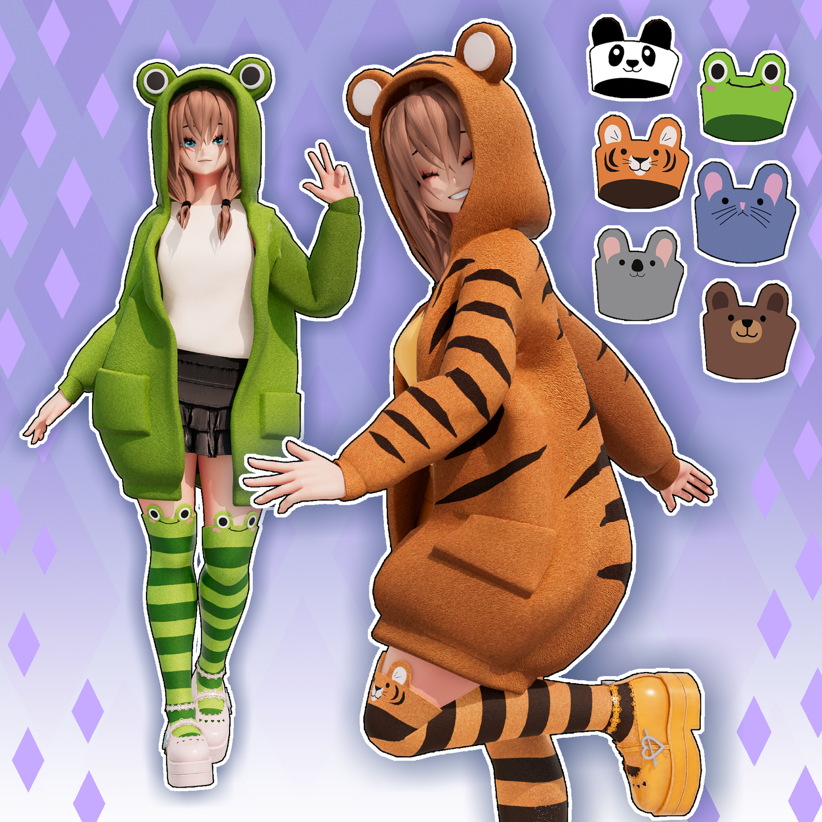 Animal Hoodie Outfit