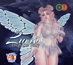 Lumi the Snow Fairy - with Gogo Loco & Optimized Version (PC) | VRChat Winter Fairy Avatar