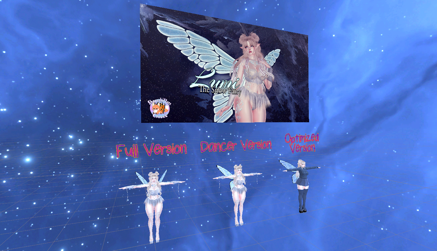 Lumi the Snow Fairy - with Gogo Loco & Optimized Version (PC) | VRChat Winter Fairy Avatar