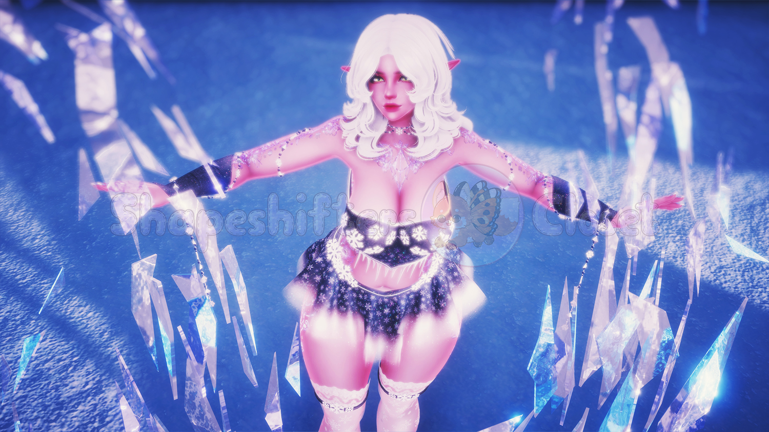 Lumi the Snow Fairy - with Gogo Loco & Optimized Version (PC) | VRChat Winter Fairy Avatar