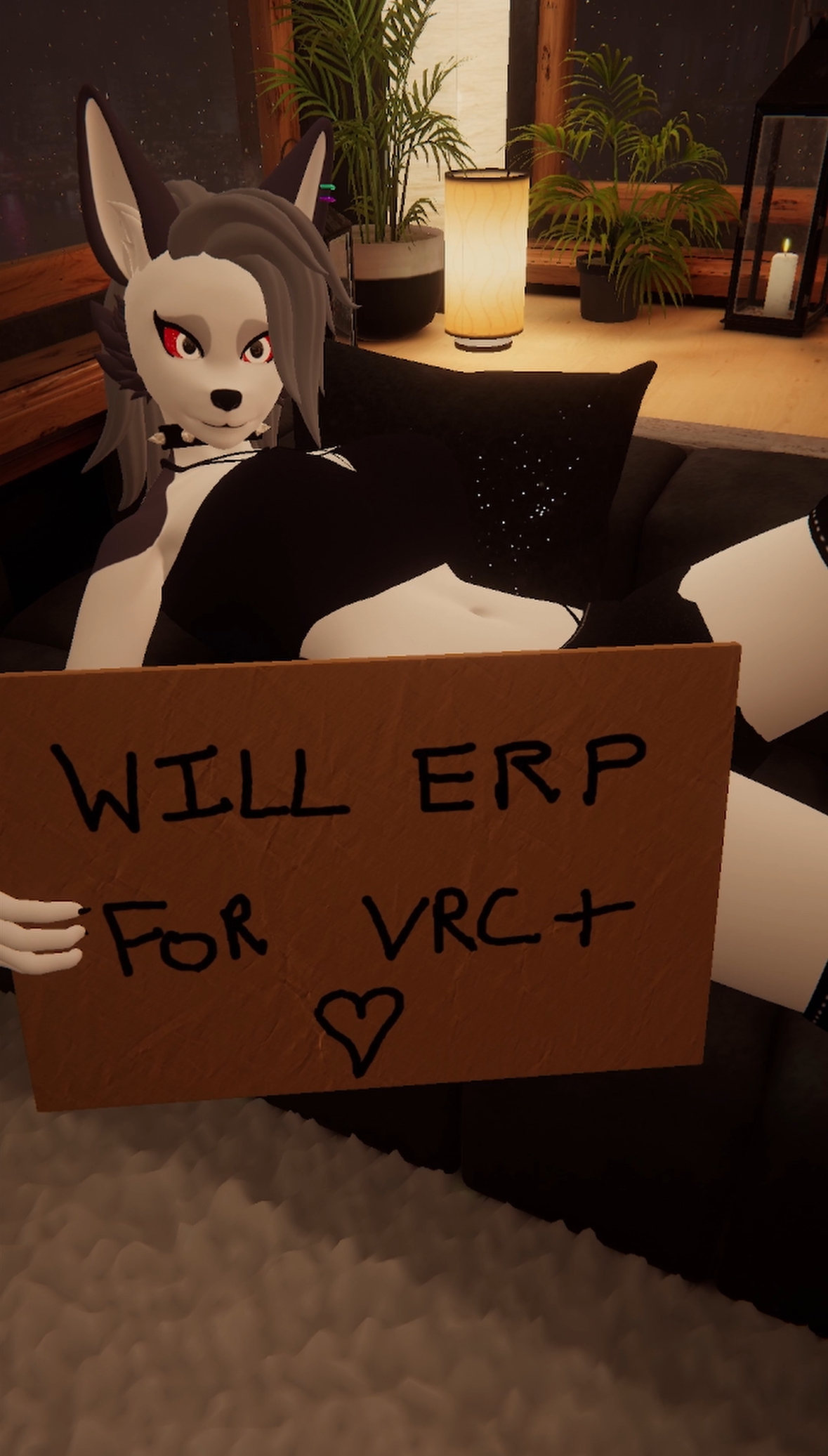 Cardboard Sign (VRChat Avatar Asset)