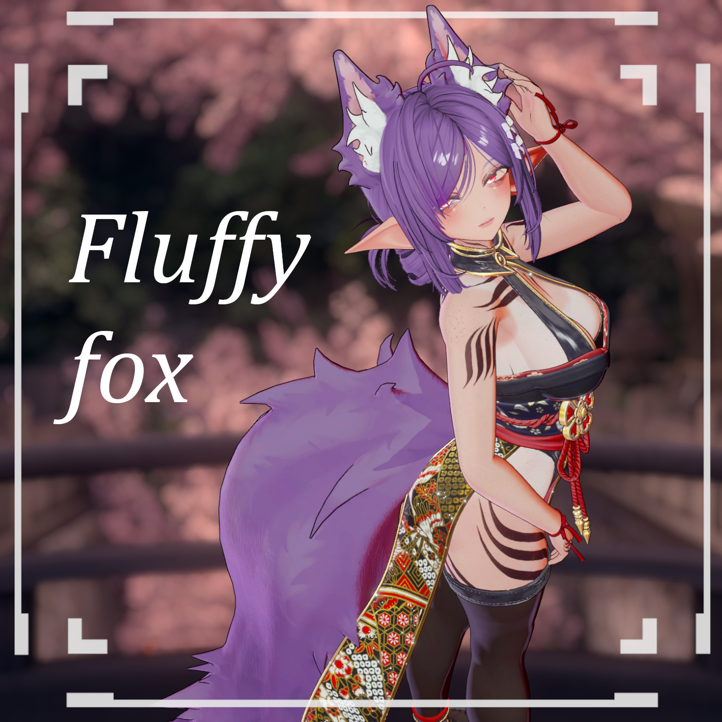 Fluffy fox set