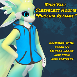 Sleeveless Hoodie - Spiri'Vali (Phoenix Remake Update)