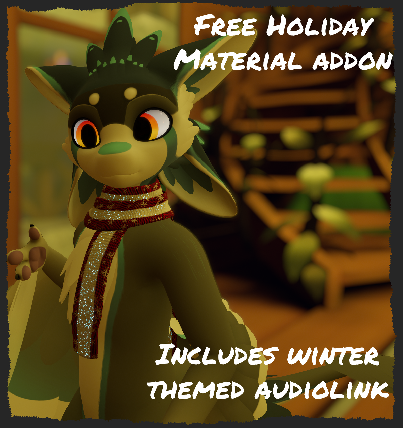 Helix Scarf (Rigged Rave Scarf for Multiple Avatars)