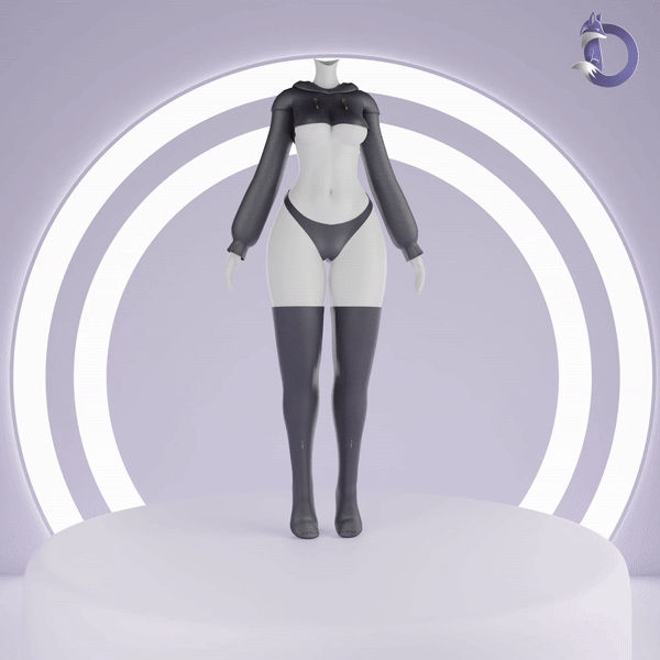  Dinzee's Hoodie and Panties Set