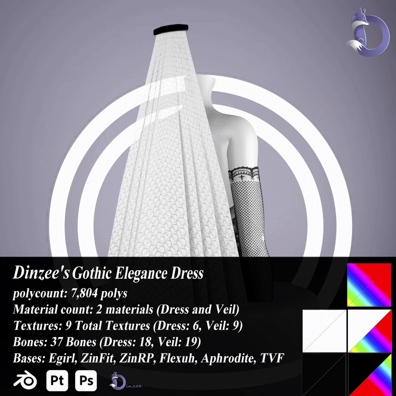 Dinzee's Gothic Elegance Dress