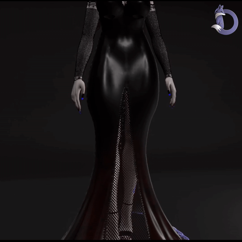 Dinzee's Gothic Elegance Dress