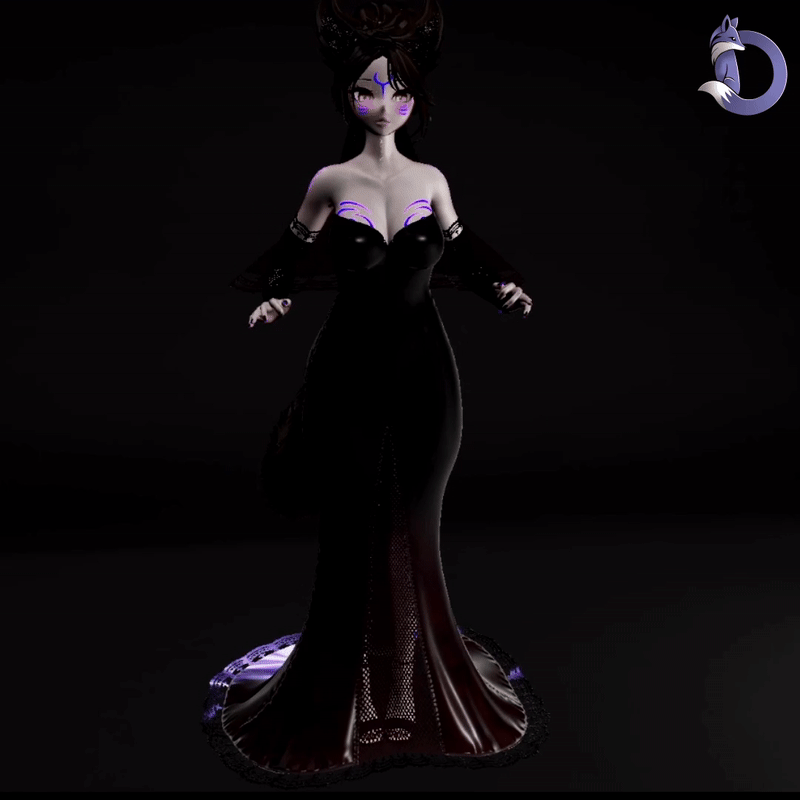 Dinzee's Gothic Elegance Dress