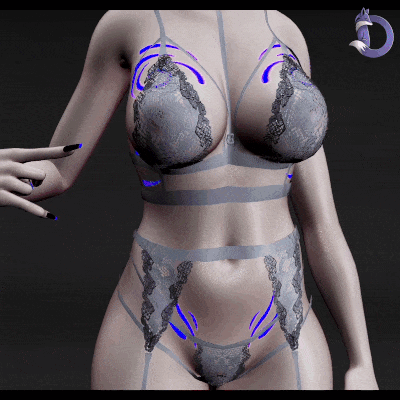 Dinzee's Lace Garter Set