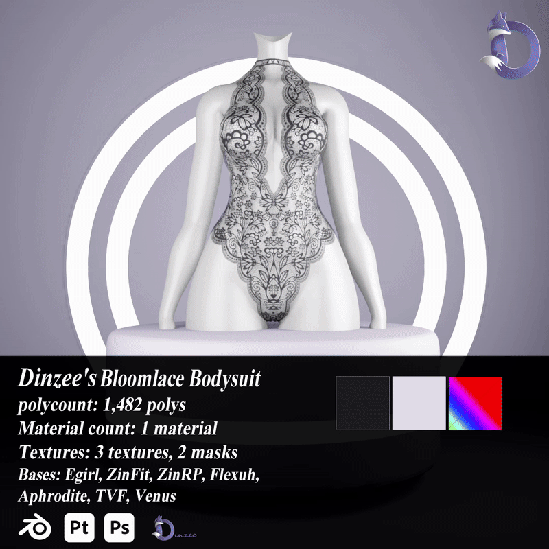 Dinzee's Bloomlace Bodysuit