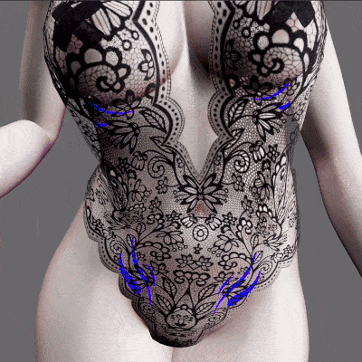 Dinzee's Bloomlace Bodysuit