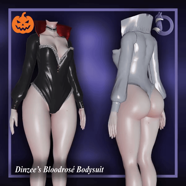 Dinzee's Bloodrosé Bodysuit