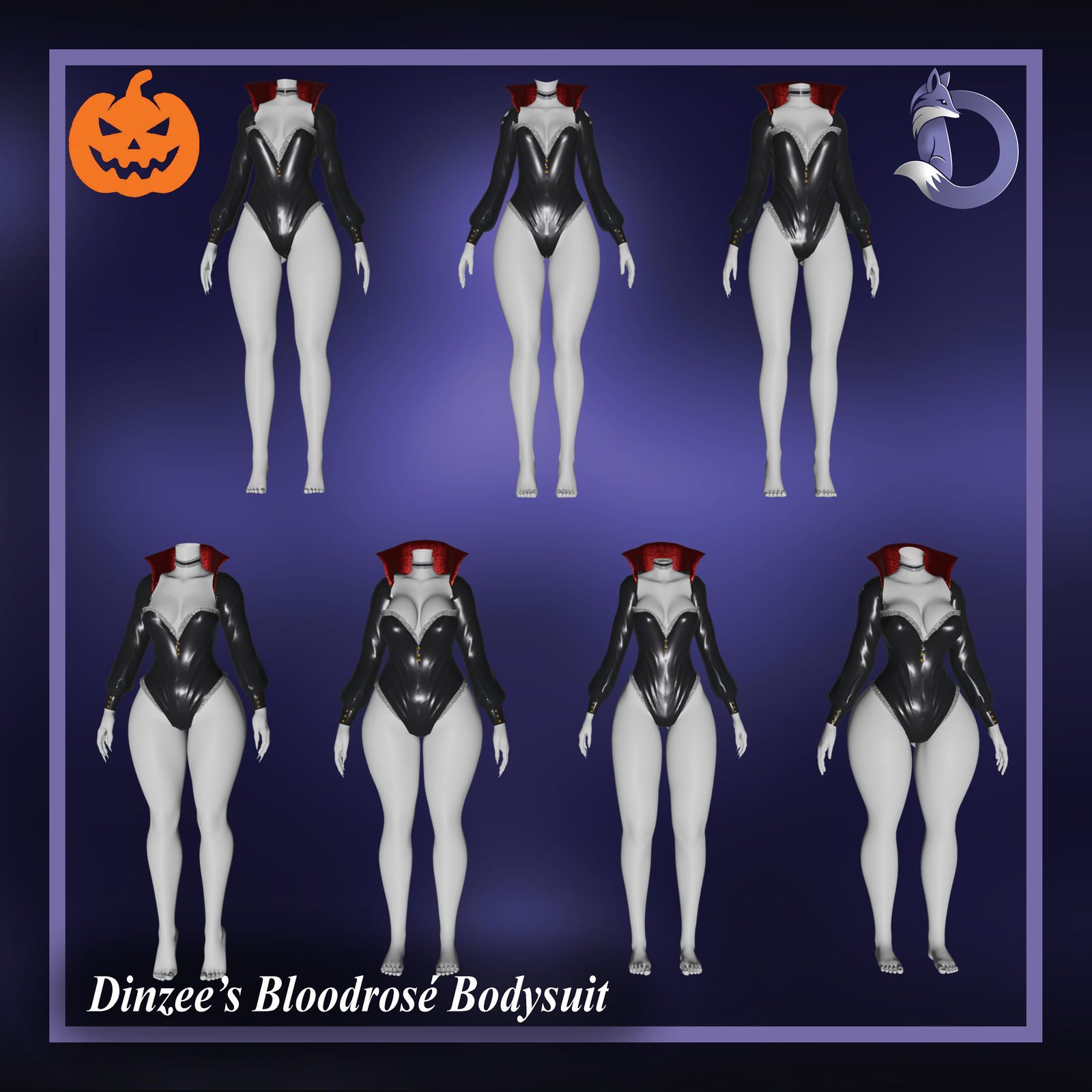 Dinzee's Bloodrosé Bodysuit