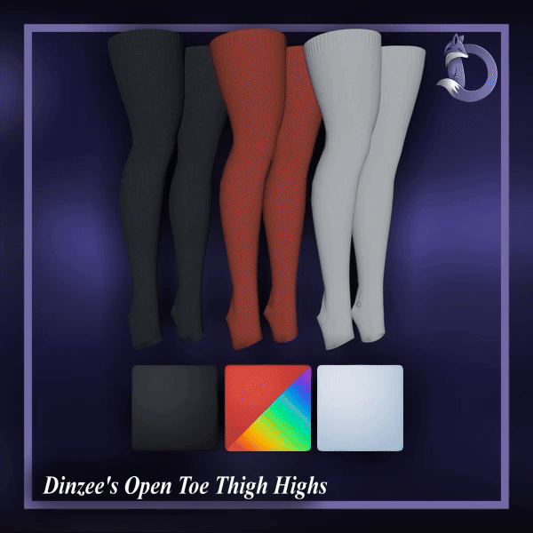 Dinzee's Open Toe Thigh High