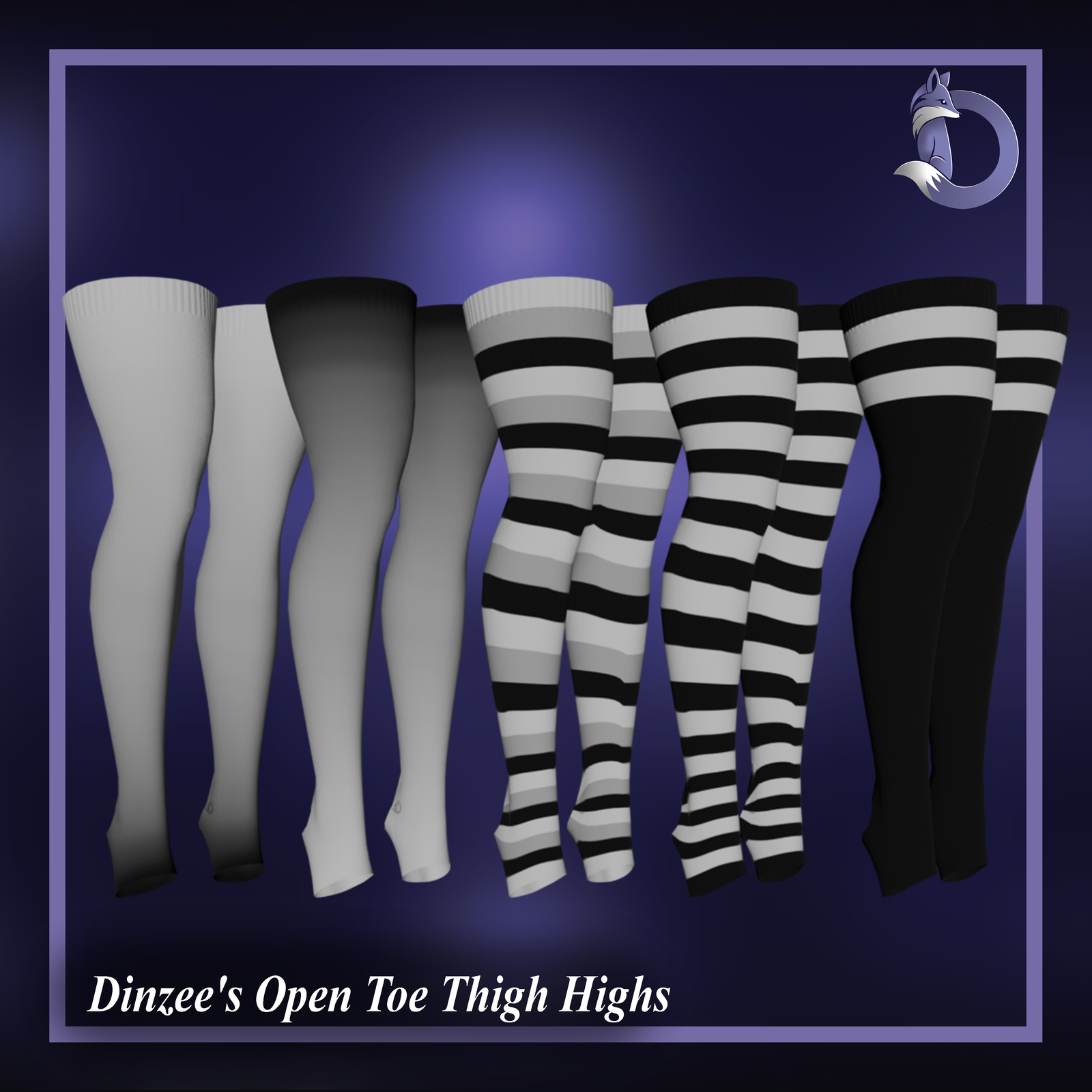 Dinzee's Open Toe Thigh High