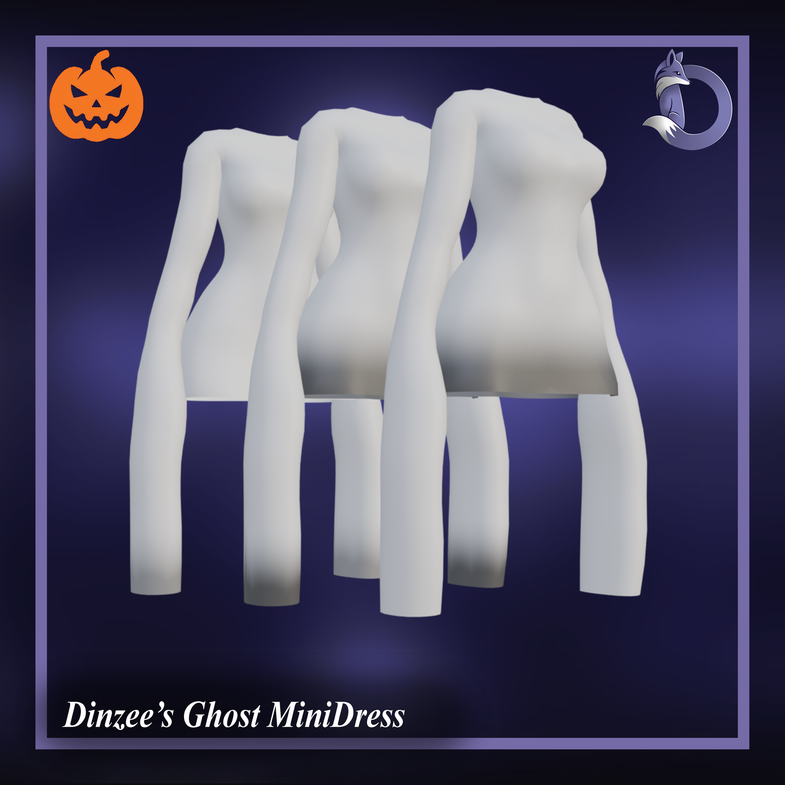 Dinzee's Ghost MiniDress