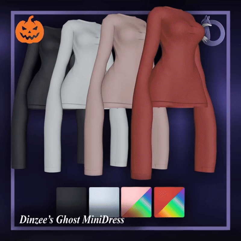 Dinzee's Ghost MiniDress
