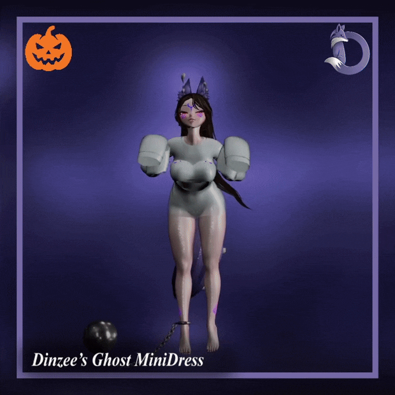 Dinzee's Ghost MiniDress