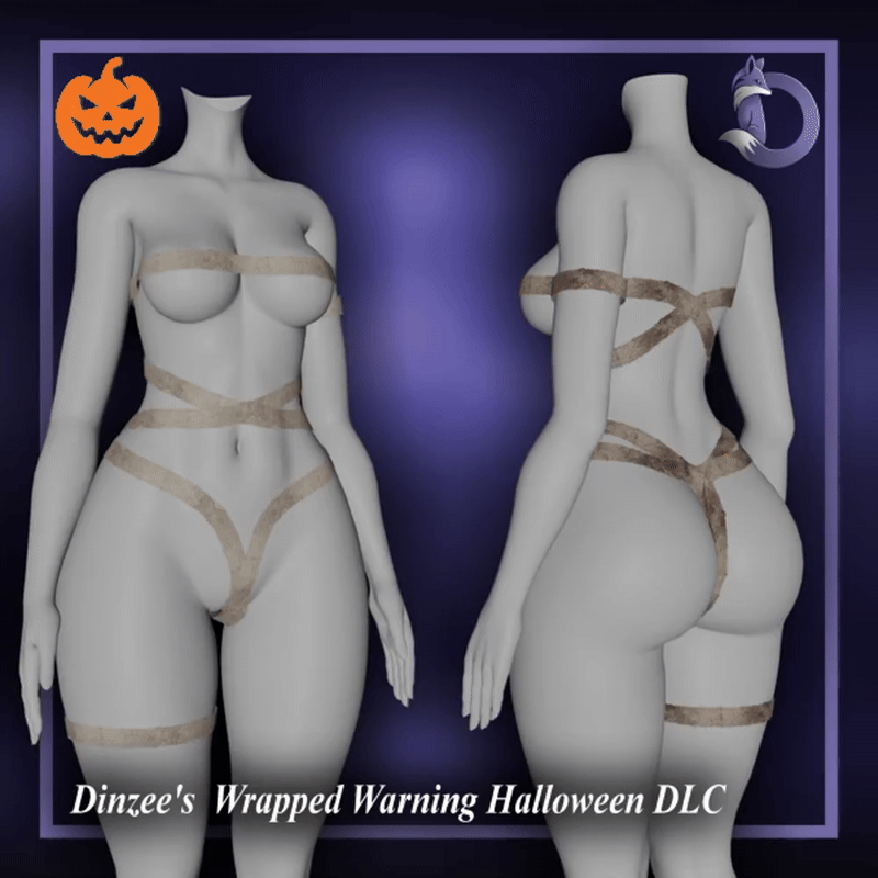 Dinzee's  Wrapped Warning Halloween DLC