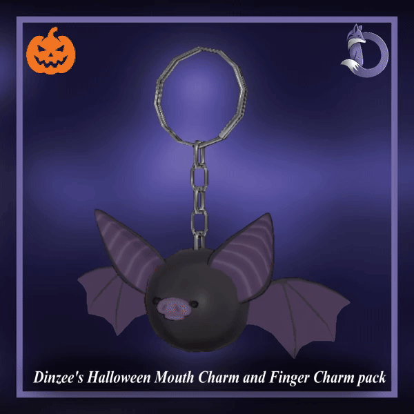 Dinzee's Halloween Mouth Charm and Finger Charm pack
