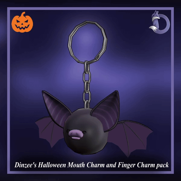 Dinzee's Halloween Mouth Charm and Finger Charm pack