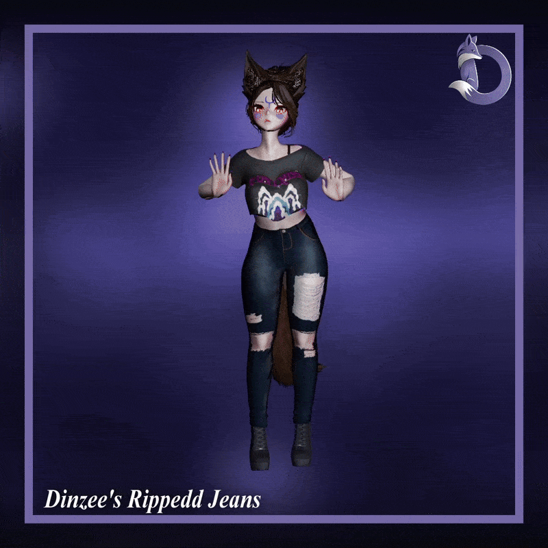 Dinzee's Rippedd Jeans (Jinxxy)