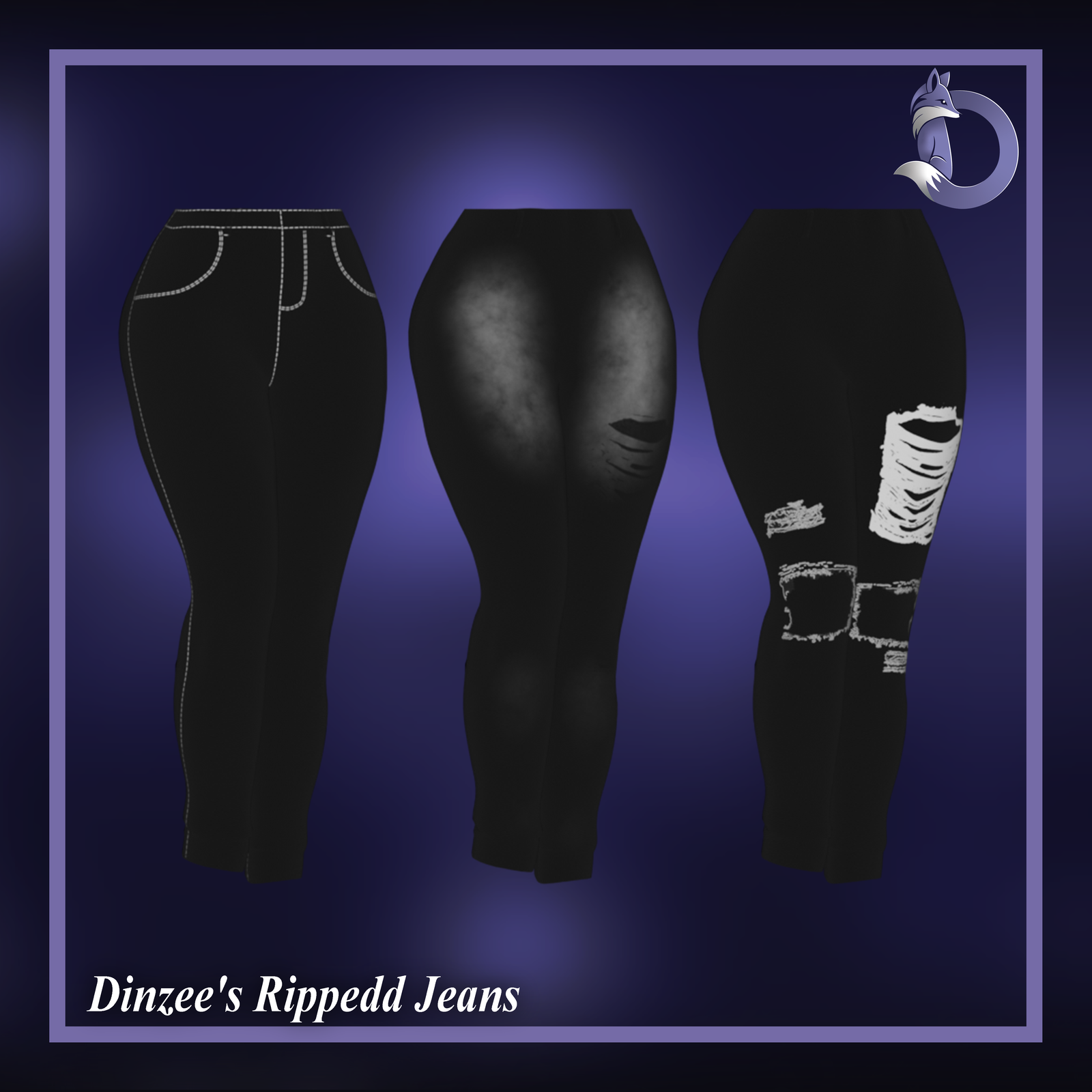 Dinzee's Rippedd Jeans (Jinxxy)