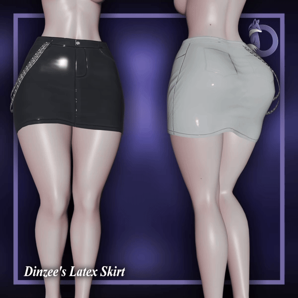 Dinzee's Latex Skirt (Jinxxy)