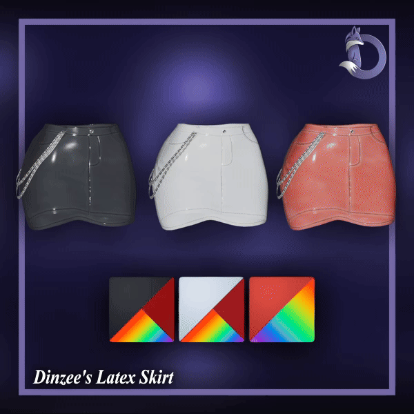 Dinzee's Latex Skirt (Jinxxy)
