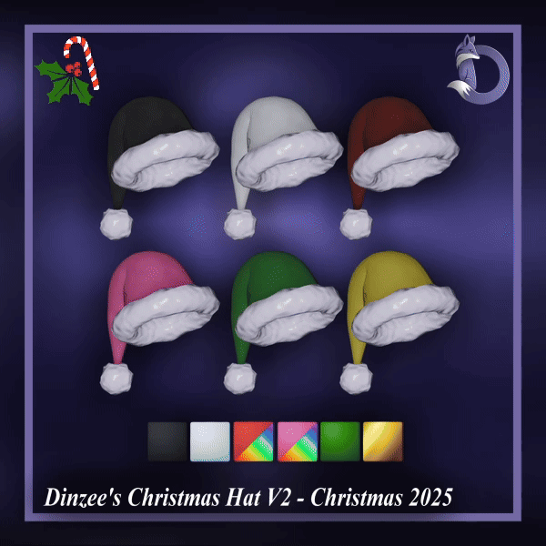 Dinzee's Christmas Hat V2- Christmas 2025 (Jinxxy)