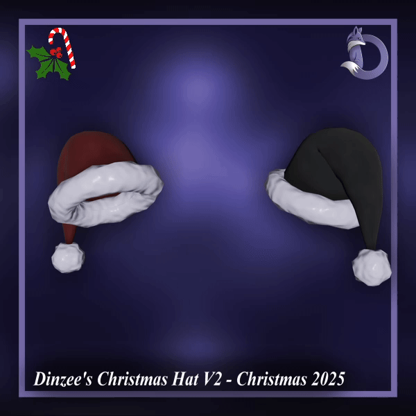 Dinzee's Christmas Hat V2- Christmas 2025 (Jinxxy)