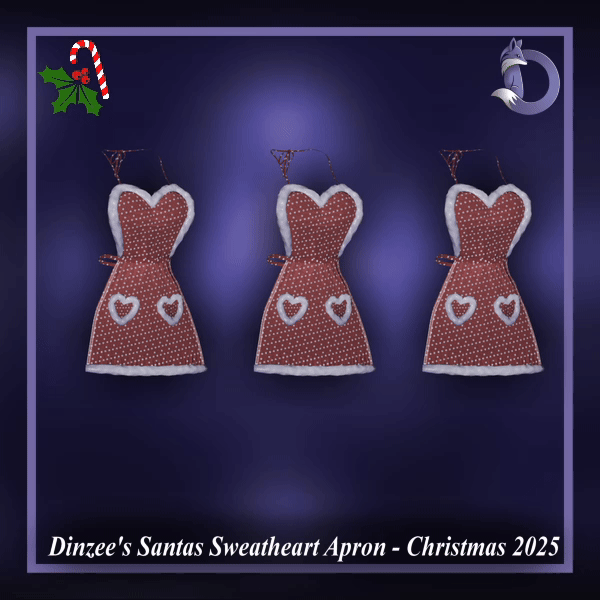 Dinzee's Satntas Sweetheart Apron - Christmas 2025 (Jinxxy)