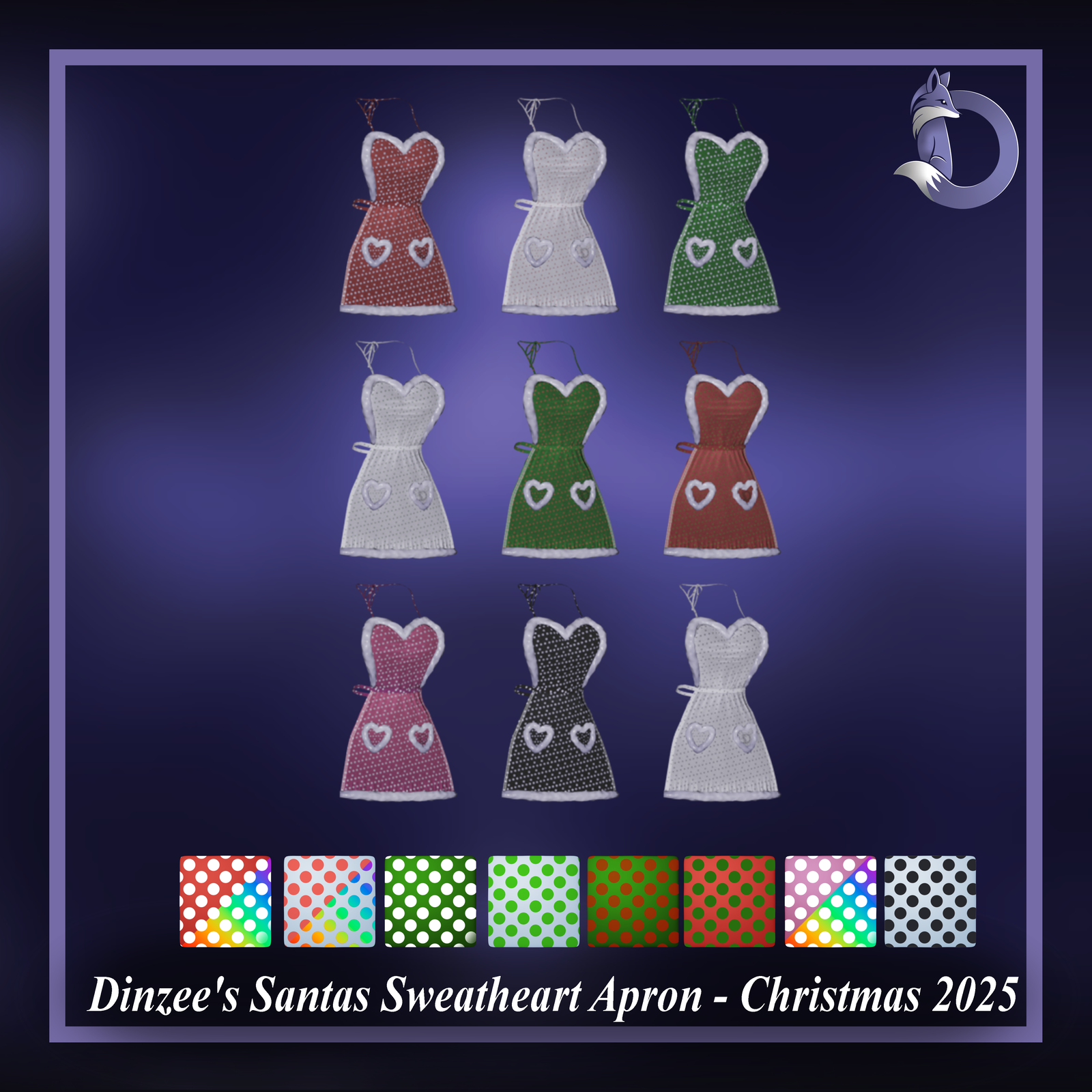 Dinzee's Satntas Sweetheart Apron - Christmas 2025 (Jinxxy)