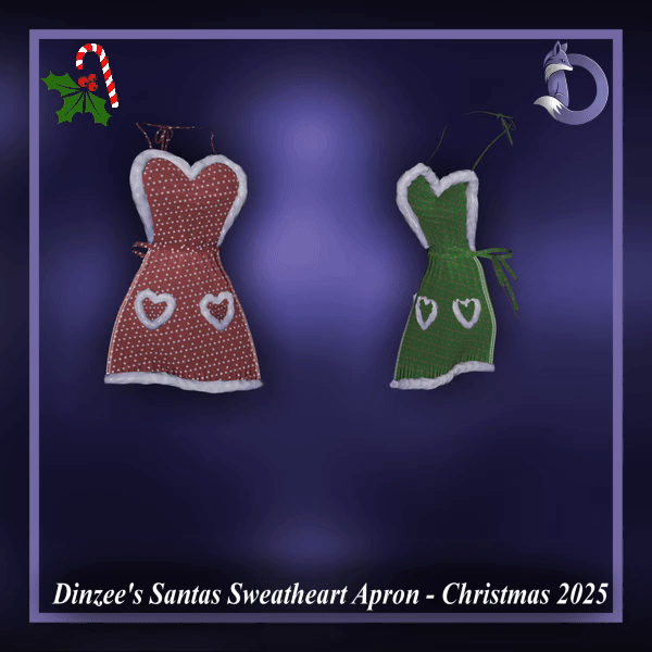Dinzee's Satntas Sweetheart Apron - Christmas 2025 (Jinxxy)