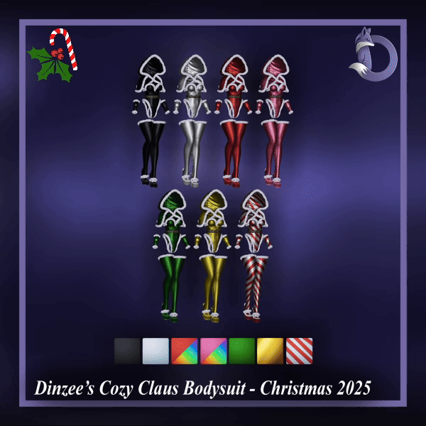 Dinzee’s Cozy Claus Bodysuit - Christmas 2025 (Jinxxy) 