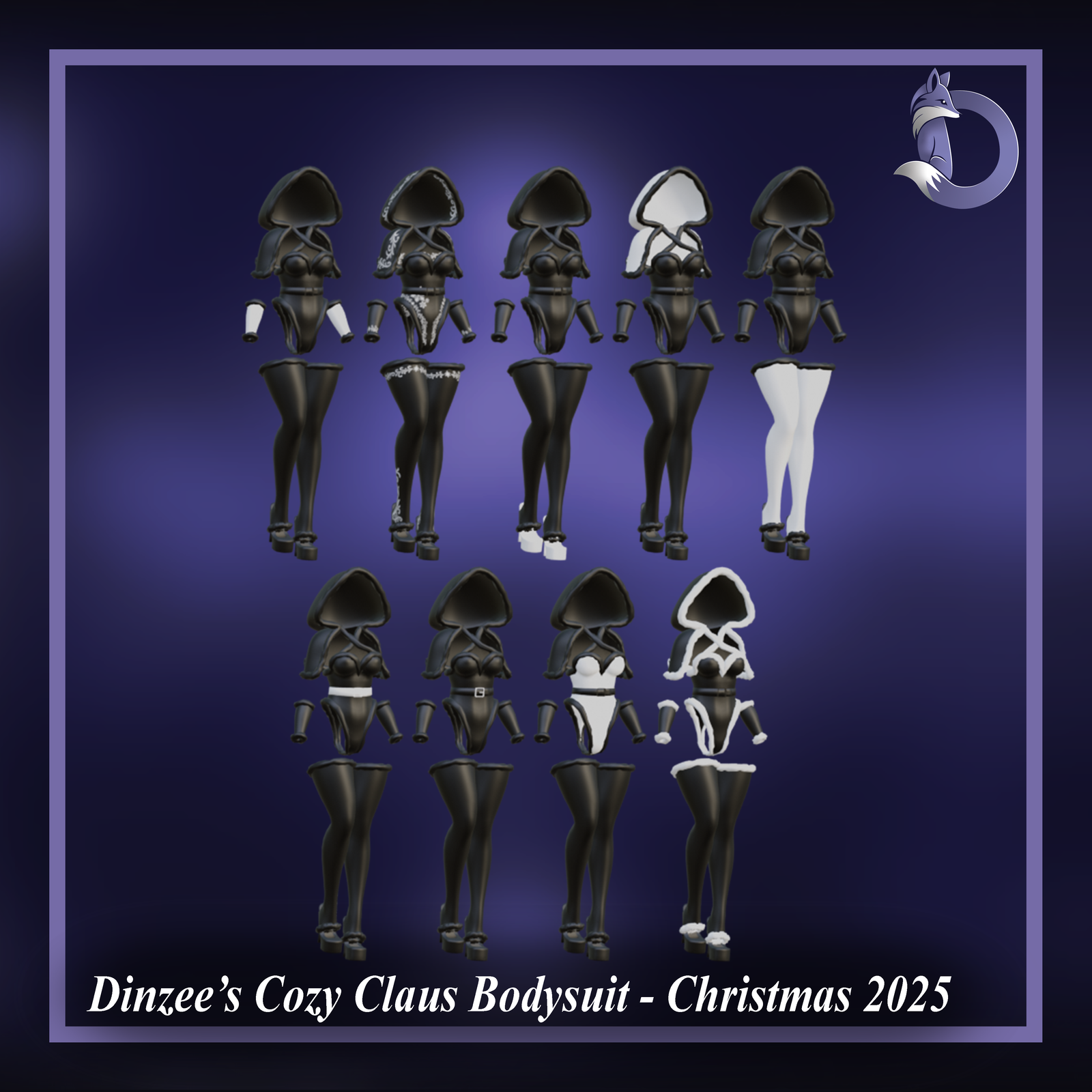 Dinzee’s Cozy Claus Bodysuit - Christmas 2025 (Jinxxy) 