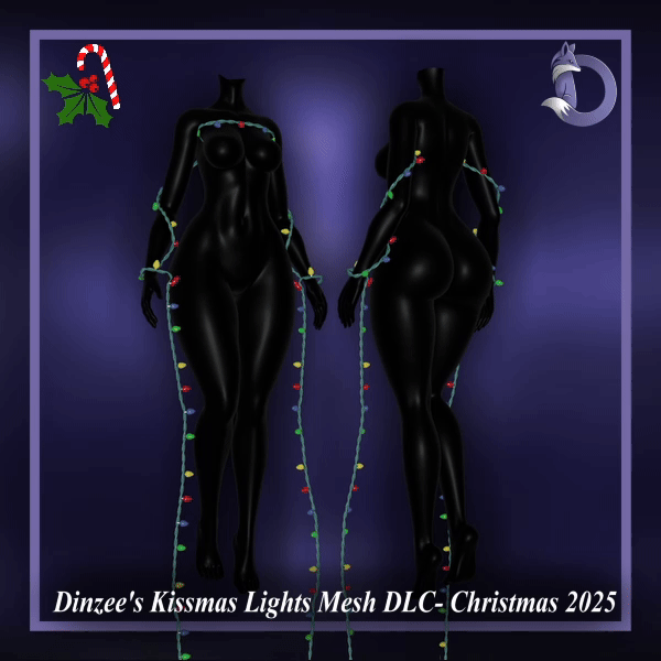 Dinzee's Kissmas Lights Mesh DLC- Christmas 2025 (Jinxxy)