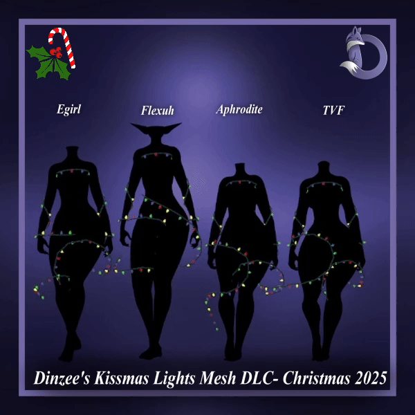 Dinzee's Kissmas Lights Mesh DLC- Christmas 2025 (Jinxxy)