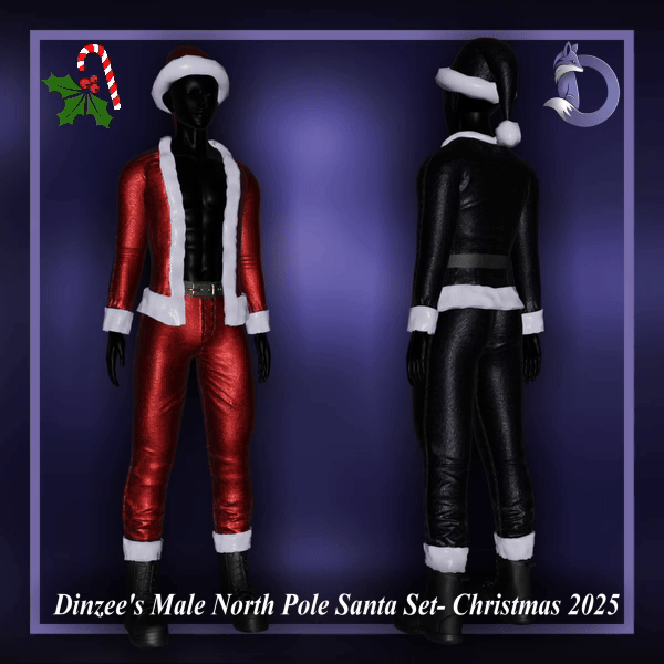 Dinzee's Male North Pole Santa Set - Christmas 2025 (Jinxxy)
