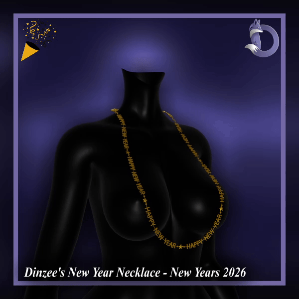 Dinzee's New Year Necklace - New Years 2026 (FREE IN DISCORD SERVER) (Jinxxy) 