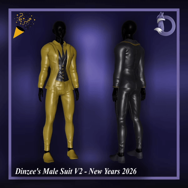 Dinzee's Male Suit V2 - New Years 2026 (Jinxxy)