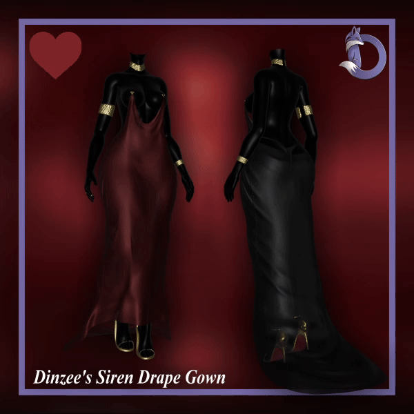 Dinzee's Siren Drape Gown