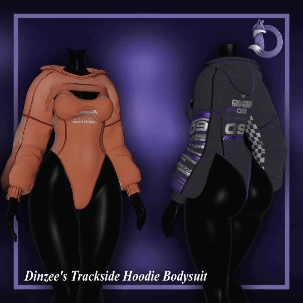Dinzee's Trackside Hoodie Bodysuit