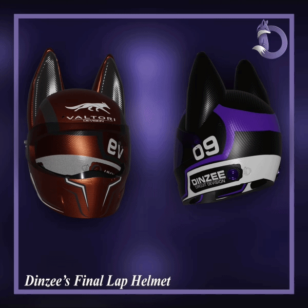 Dinzee's Final Lap Helmet