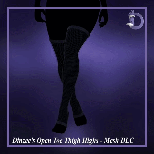 Dinzee's Open Toe Thigh Highs - Mesh DLC (FREE IN DISCORD SERVER)