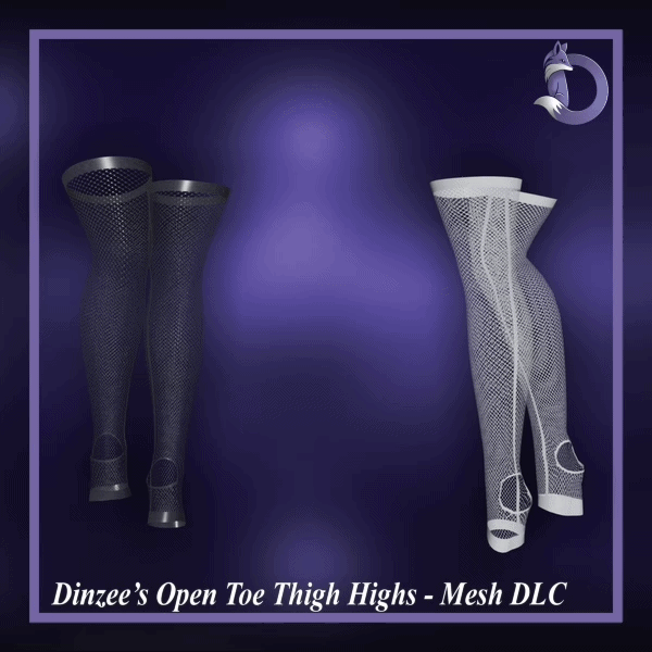 Dinzee's Open Toe Thigh Highs - Mesh DLC (FREE IN DISCORD SERVER)